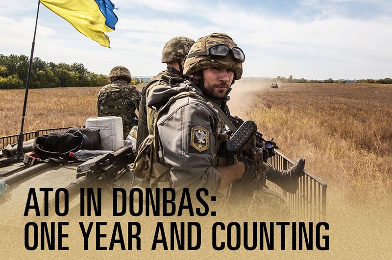 Anti terrorist operation in Ukraine: summary of one year. Infographics