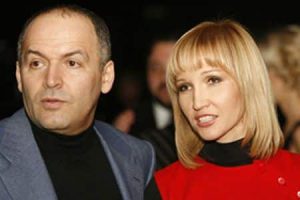 Viktor Pinchuk and his wife (daughter of former President of Ukraine Kuchma)