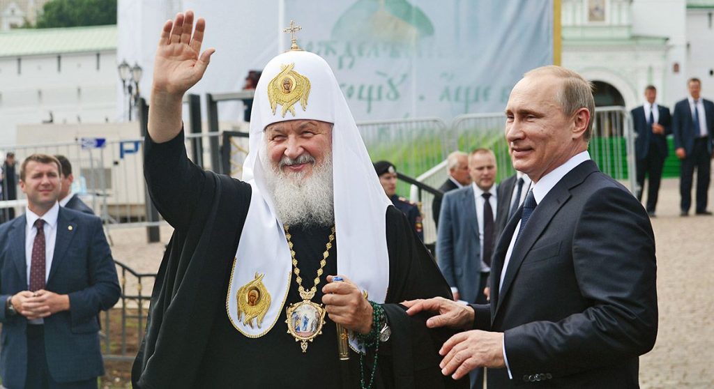 Vladimir Putin and Patriarch of the Russian Orthodox Church Kirill